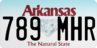 AR license plate 789MHR