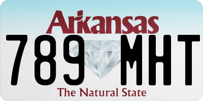 AR license plate 789MHT