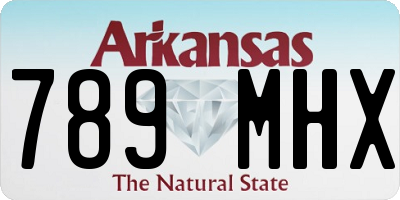 AR license plate 789MHX