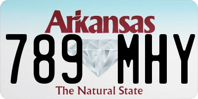 AR license plate 789MHY