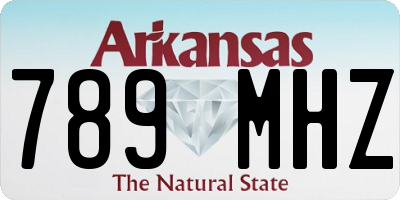 AR license plate 789MHZ
