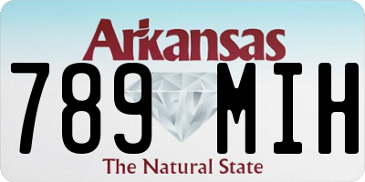 AR license plate 789MIH