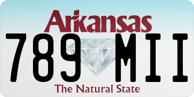 AR license plate 789MII