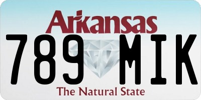 AR license plate 789MIK