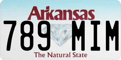 AR license plate 789MIM