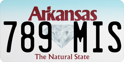 AR license plate 789MIS