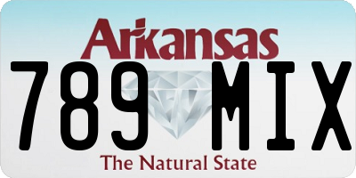 AR license plate 789MIX