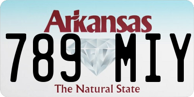 AR license plate 789MIY