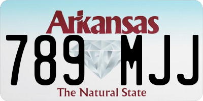 AR license plate 789MJJ
