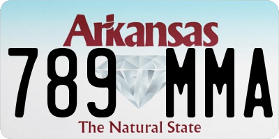 AR license plate 789MMA
