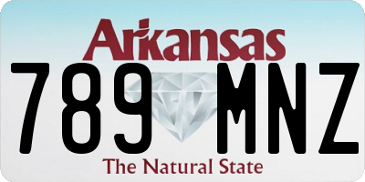AR license plate 789MNZ