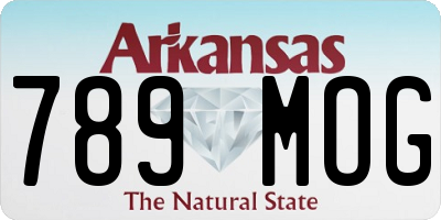 AR license plate 789MOG