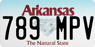 AR license plate 789MPV