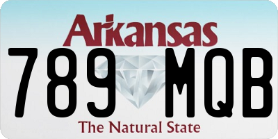 AR license plate 789MQB