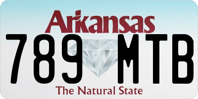 AR license plate 789MTB