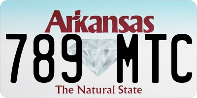 AR license plate 789MTC