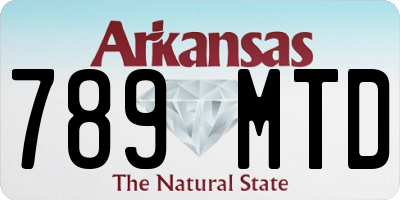 AR license plate 789MTD