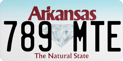 AR license plate 789MTE