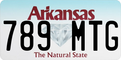 AR license plate 789MTG