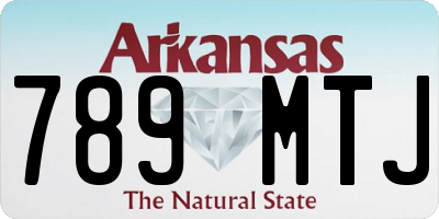 AR license plate 789MTJ