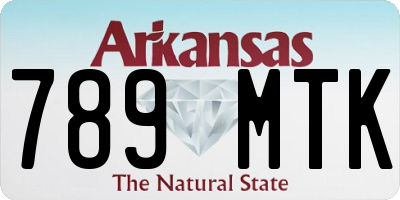 AR license plate 789MTK