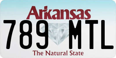 AR license plate 789MTL