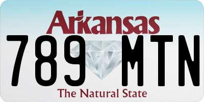 AR license plate 789MTN