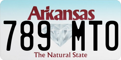 AR license plate 789MTO
