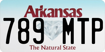 AR license plate 789MTP