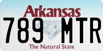 AR license plate 789MTR