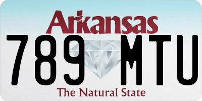 AR license plate 789MTU