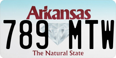 AR license plate 789MTW