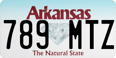 AR license plate 789MTZ
