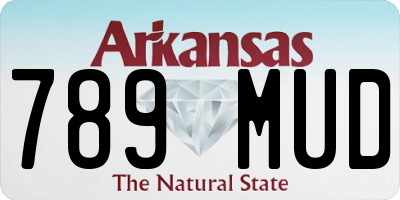 AR license plate 789MUD
