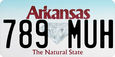 AR license plate 789MUH