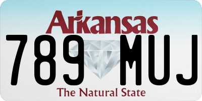 AR license plate 789MUJ