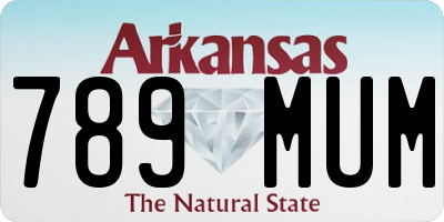 AR license plate 789MUM