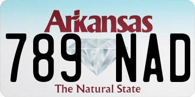 AR license plate 789NAD