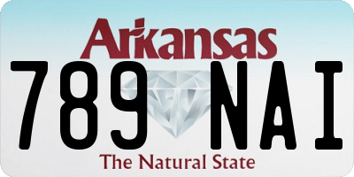 AR license plate 789NAI
