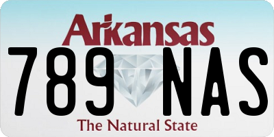 AR license plate 789NAS