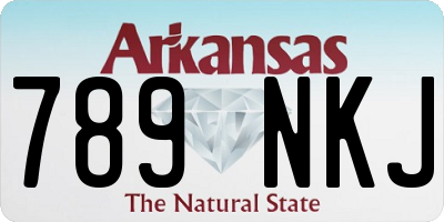 AR license plate 789NKJ