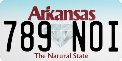 AR license plate 789NOI