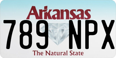 AR license plate 789NPX