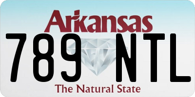 AR license plate 789NTL