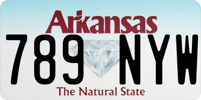AR license plate 789NYW