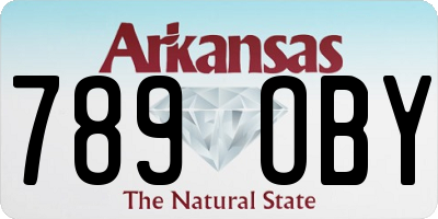AR license plate 789OBY