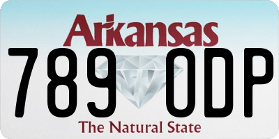 AR license plate 789ODP