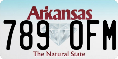 AR license plate 789OFM