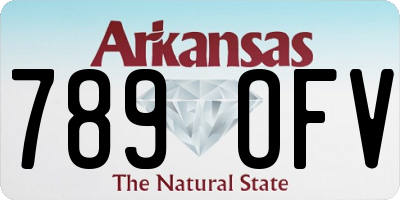 AR license plate 789OFV