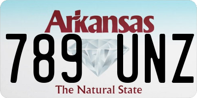 AR license plate 789UNZ
